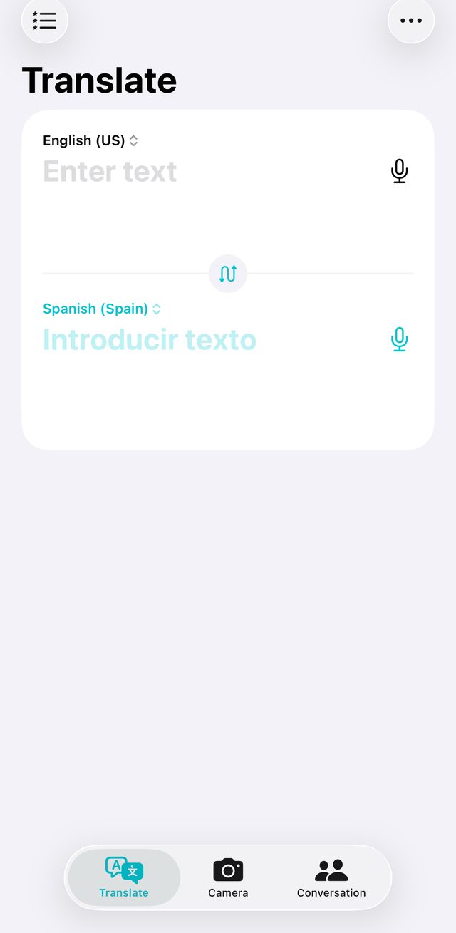 Apple Translate screenshot