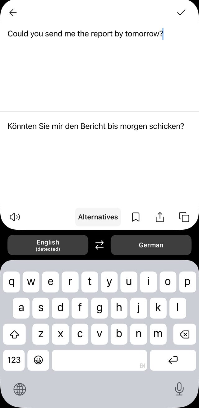 DeepL screenshot
