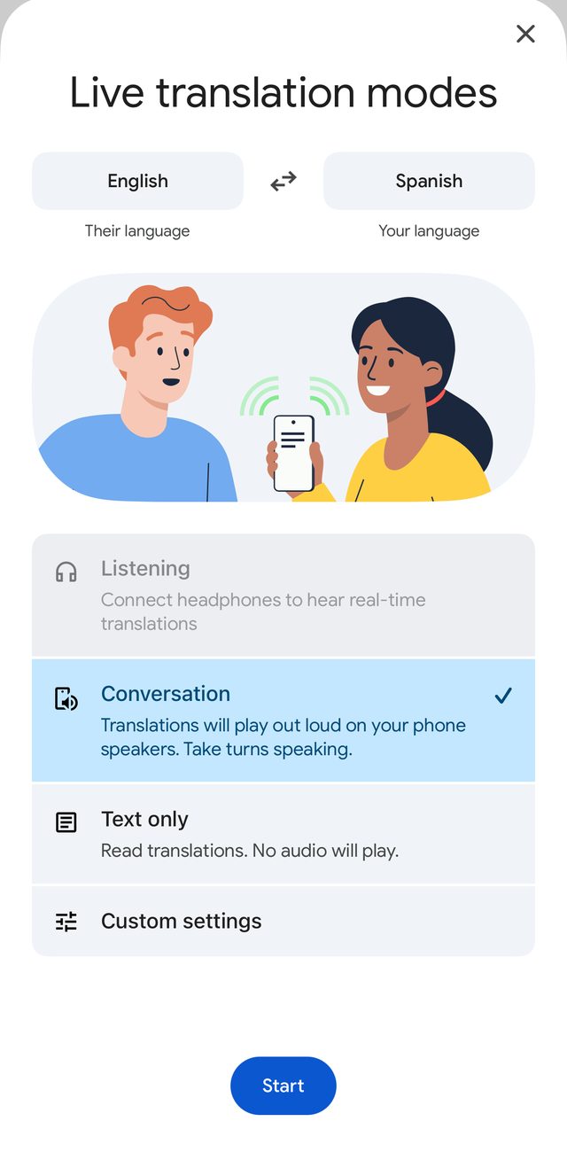 Google Translate screenshot