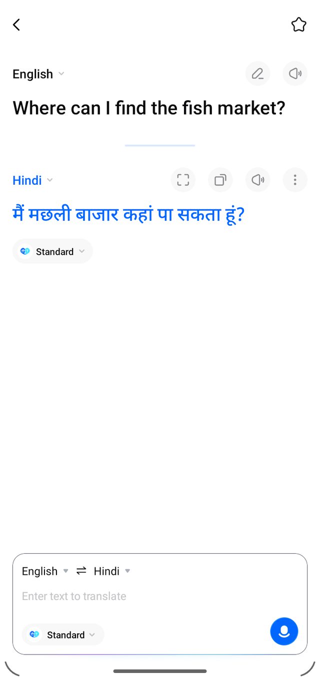 Hi Translate — The Hindi test: correct and clean