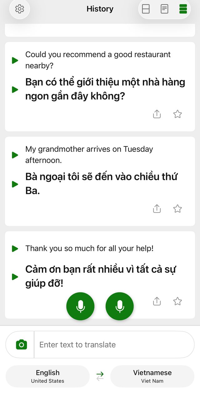 Microsoft Translator screenshot