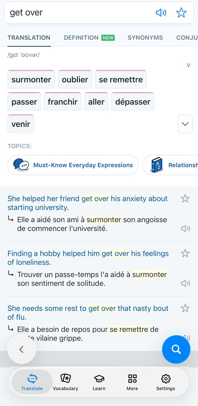 Reverso Translate screenshot